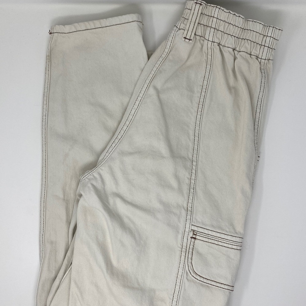 BDG White Cargo Jeans